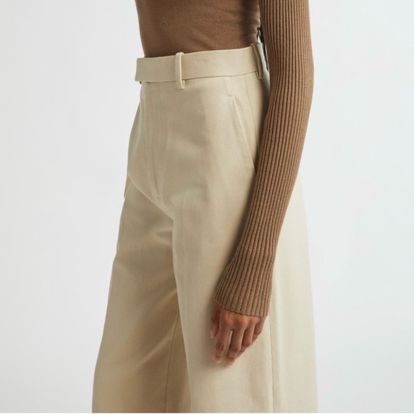 NWT! A.L.C. Keaton Rib Sleeve Merino Wool Blend Sweater in Dark Taupe Size Small - Picture 4 of 10